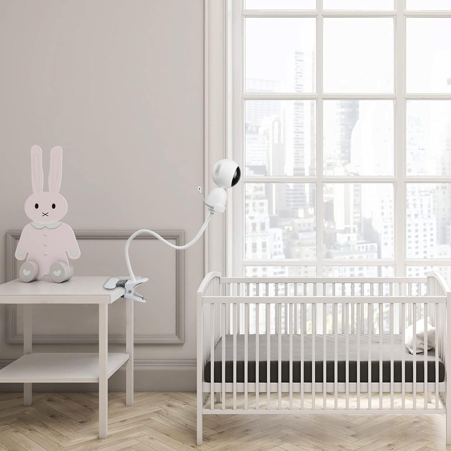 Versatile Supporto Flessibile a Morsetto a Torsione Con Connettore a Vite Da 1/4 Dock Compatibile Con Eufy Security 720P Video Baby Monitor