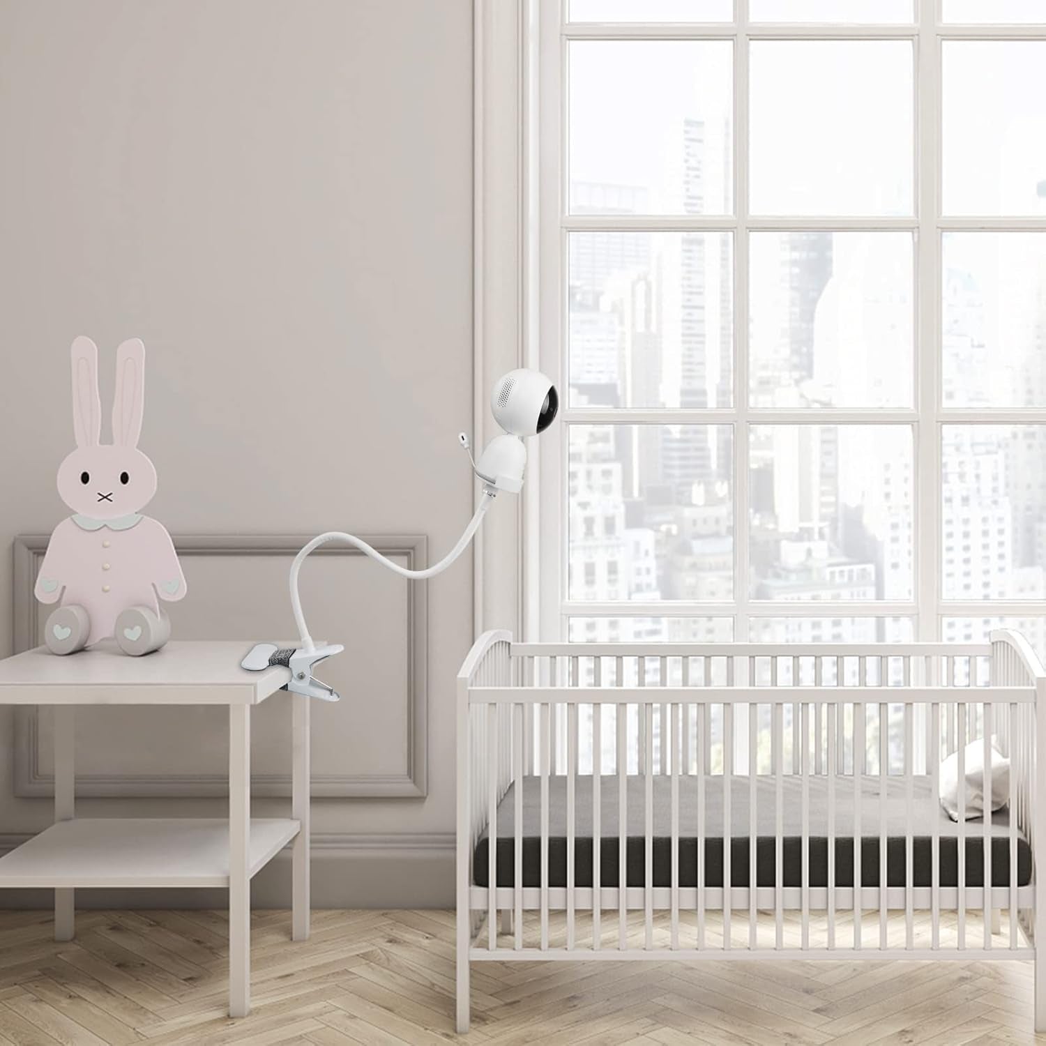 Versatile Supporto Flessibile a Morsetto a Torsione Con Connettore a Vite Da 1/4 Dock Compatibile Con Eufy Security 720P Video Baby Monitor