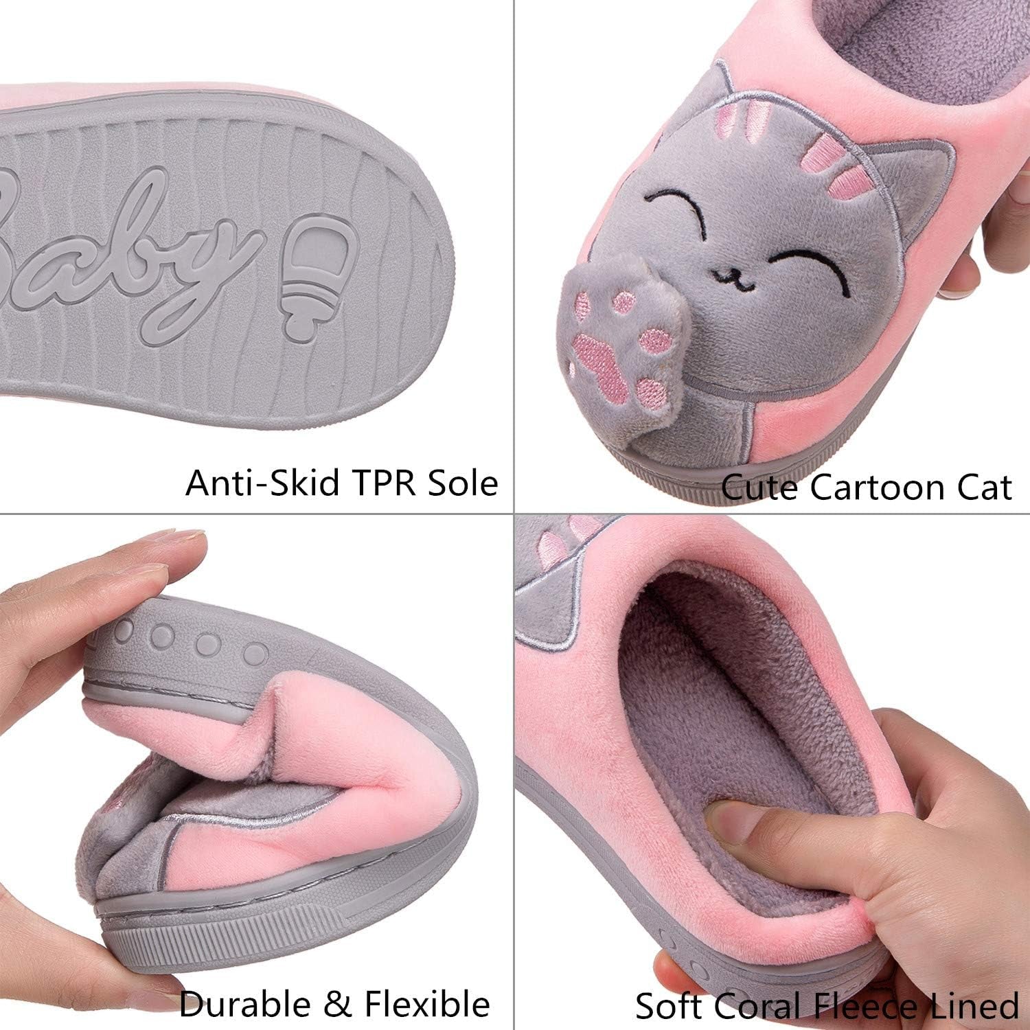 Carino Cartone Animato Pantofole Da Casa Bambini Uomo Donna Inverno Peluche Ciabatte Interne Comode Caldo Scarpe Di Cotone Invernale