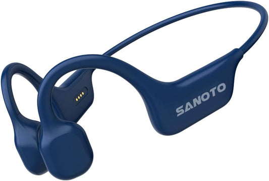 Cuffie Conduzione Ossea Open Ear Auricolari Bluetooth 5.0 Wireless IPX7 Sport Impermeabili E Antisudore Adatte per Corsa Ciclismo Fitness Ufficio