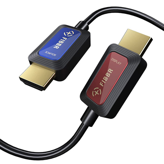 Cavo HDMI in Fibra Ottica 2M, 48 Gbps Cavo HDMI 2.1 Ad Alta Velocità 8K@60Hz 4K@120Hz Dolby/Dynamic HDR/HDCP 2.3/Earc 8K Cavo HDMI Unidirezionale in Fibra Compatibile Con TV Box/Hdtv/Proiettore