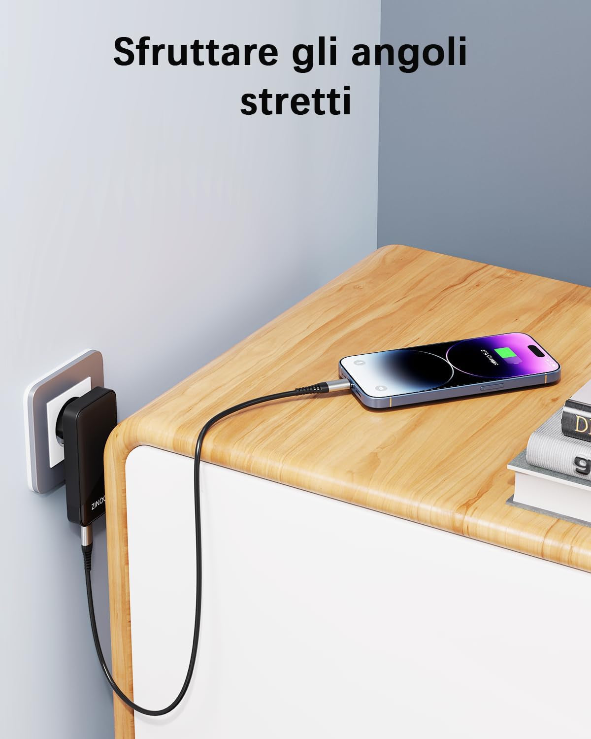 Caricatore USB C, 20W Rapido Caricatore USB Multiplo Piatto, Spina USB C per Iphone 15/15 Pro/15 Pro Max 14 13 12 11 SE E Sumsung Galaxy S24 S23 S22, Huawei, Xiaomi, Ipad