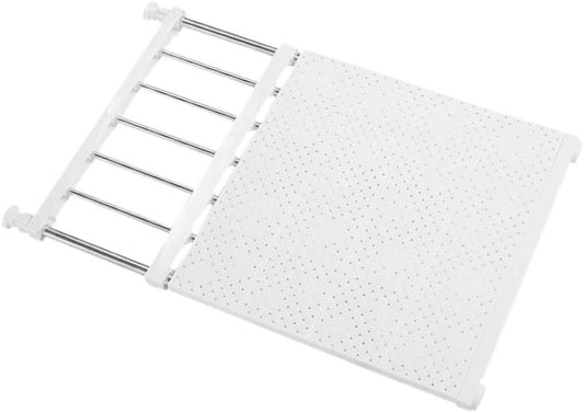 - Scaffale Telescopico Estensibile per Armadio, Resistente, Regolabile, per Cucina, Camera Da Letto, 33 – 53 Cm