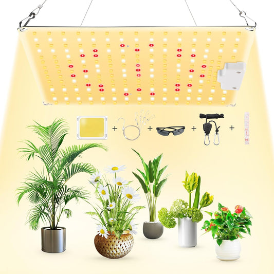 Lampada per Piante, 600W LED Lampada per Piante Con UV E IR, Lampade per Coltivazione Indoor Spettro Completo LED Coltiva Luce Piante Indoor Verdure E Fiori (3000K 5000K 660Nm 730Nm)