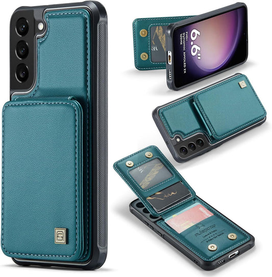 Custodia a Portafoglio per Galaxy S23 plus Con Blocco RFID, Antiurto [Pelle PU Di Alta Qualità] [Slot per Schede] [Chiusura Magnetica] Custodia a Portafoglio Verticale in Pelle Compatibile Per