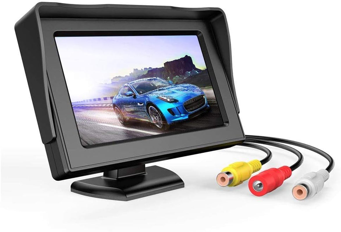 4,3 '' Set Di Telecamere Di Visualizzazione Inversa, Telecamera Inversa Impermeabile Con Monitor in Auto, Adatto per SUV E Camion