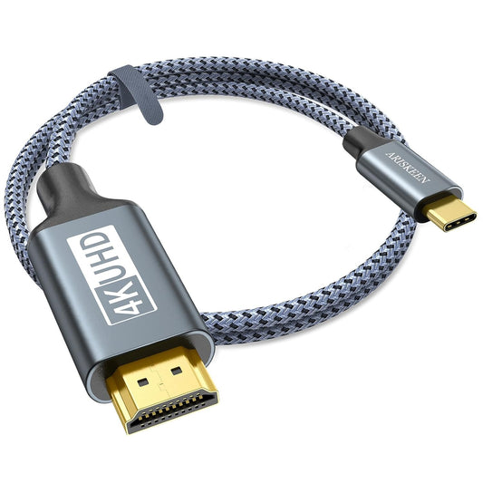 Cavo USB C a HDMI 4K 5M, Cavo USB 3.1 Tipo C a HDMI [Compatibile Con Thunderbolt 3/4] per Macbook Pro/Air, per Galaxy S8 a S23,Per Iphone 15/Pro/Plus/Max,Per Ipad Pro