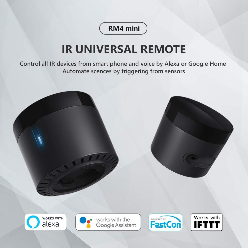 - RM4 Mini - Telecomando Universale IR Audio/Video, Hub Remoto Wifi per La Casa Intelligente, Compatibile Con Alexa