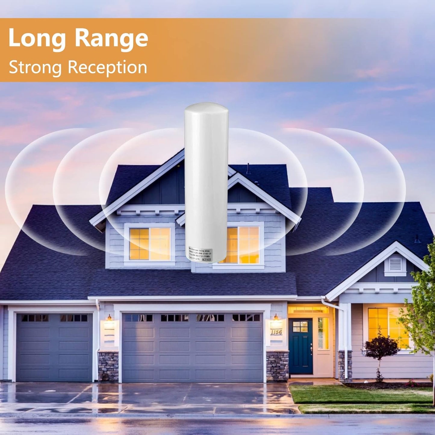 Antenna 4G LTE Esterno Mimo Omnidirezionale 698-2700 Mhz Connettore Sma,Con Adattatore CRC9 Ts9,Guadagno Fino 12 Dbi, per Router 4G Router Hotspot Mobile Wireless Home Phone(Cavo 2 X 5M)