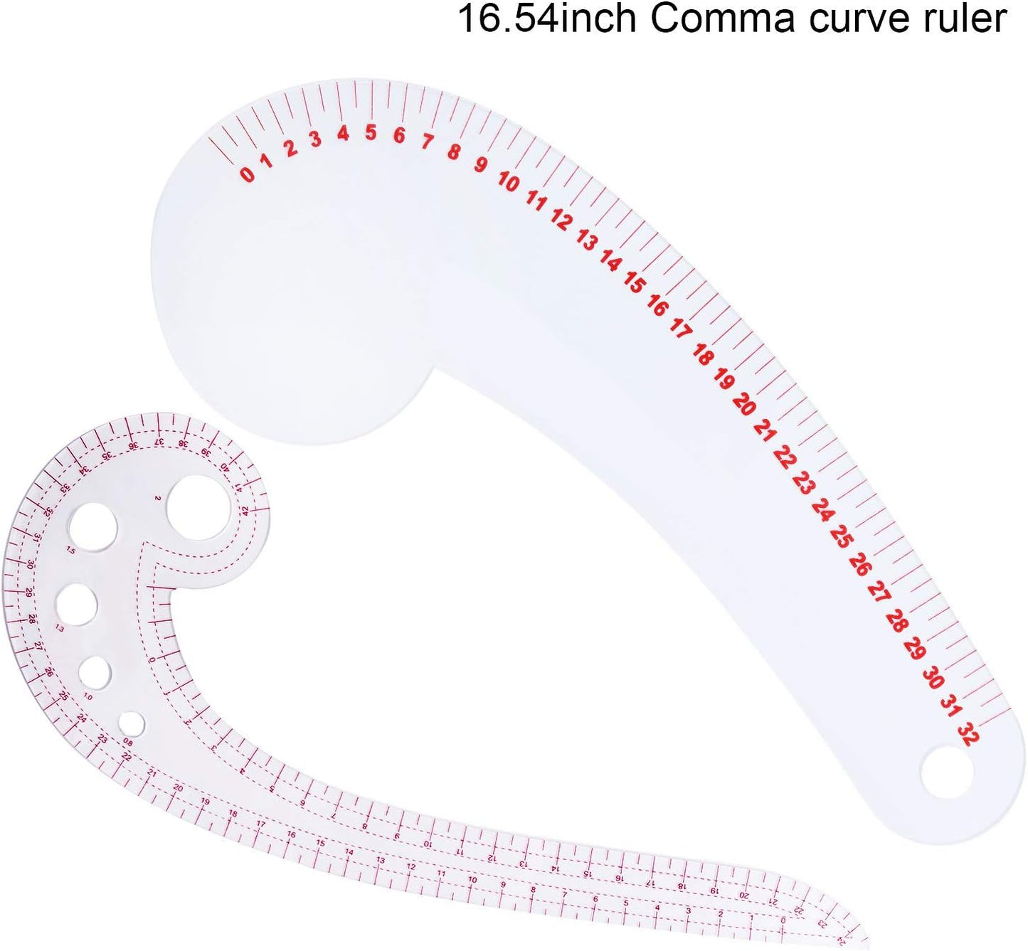 Set Di Righelli per Cucire Metrici Trasparenti Alla Moda in 9 Stili Righello per Curve Francesi Strumenti per Cucire in Plastica Righello Di Misura per Principianti Sarti Progettare Modelli