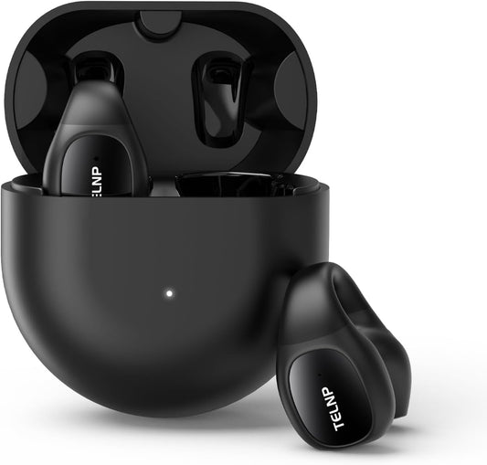 Cuffie Ear Clip, Open Ear Cuffie, Bluetooth 5.3, Cuffie Conduzione Aerea Indolori Non Intrauricolari, Cuffie Sportive Aperte Impermeabili IPX7, per L'Esercizio Fisico, Corsa, Ciclismo