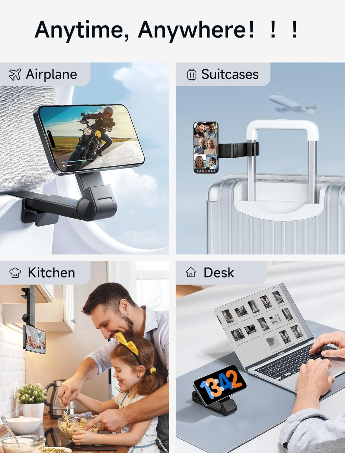 Compatibile Con Magsafe Porta Cellulare per Aereo, Accessori Magnetici Da Viaggio per Aereo, Porta Cellulare per Aereo, Elementi Essenziali Da Viaggio per Volare per Iphone 15 14 13