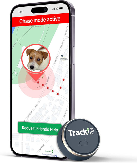 pet Localizzatore GPS per Cani - Abbonamento Richiesto - Localizzatore Localizzatore Mini, SIM Adatto a Tutti I Collari, Localizzazione Live, Portata Illimitata IP67