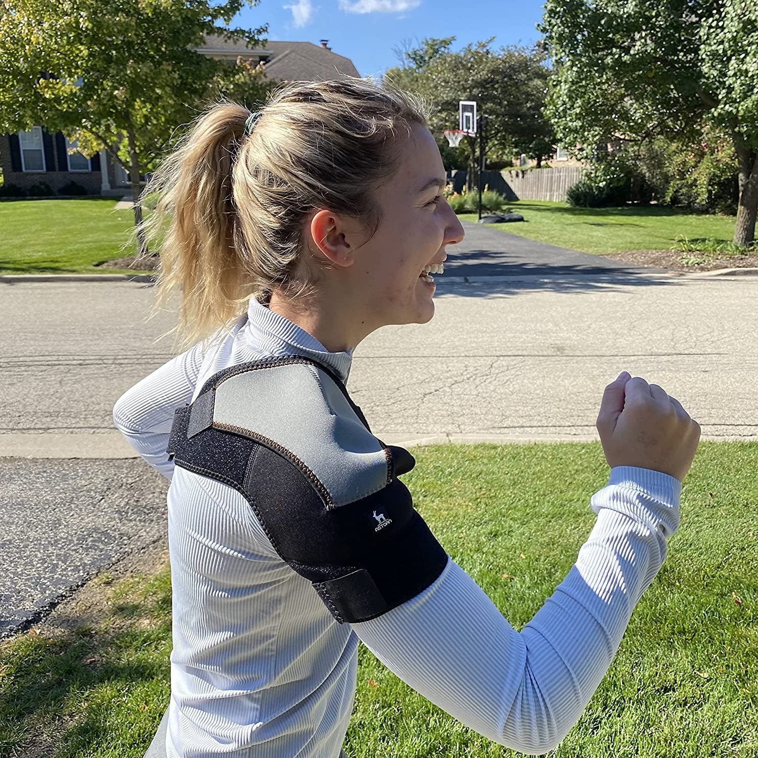 Tutore Spalla per Articolazione Acromioclavicolare E Tendinite│Supporto Spalla per Sollievo Dal Dolore E Prevenzione Da Infortuni │Sostegno Della Cuffia Rotatoria Singolo per Donne E Uomini By