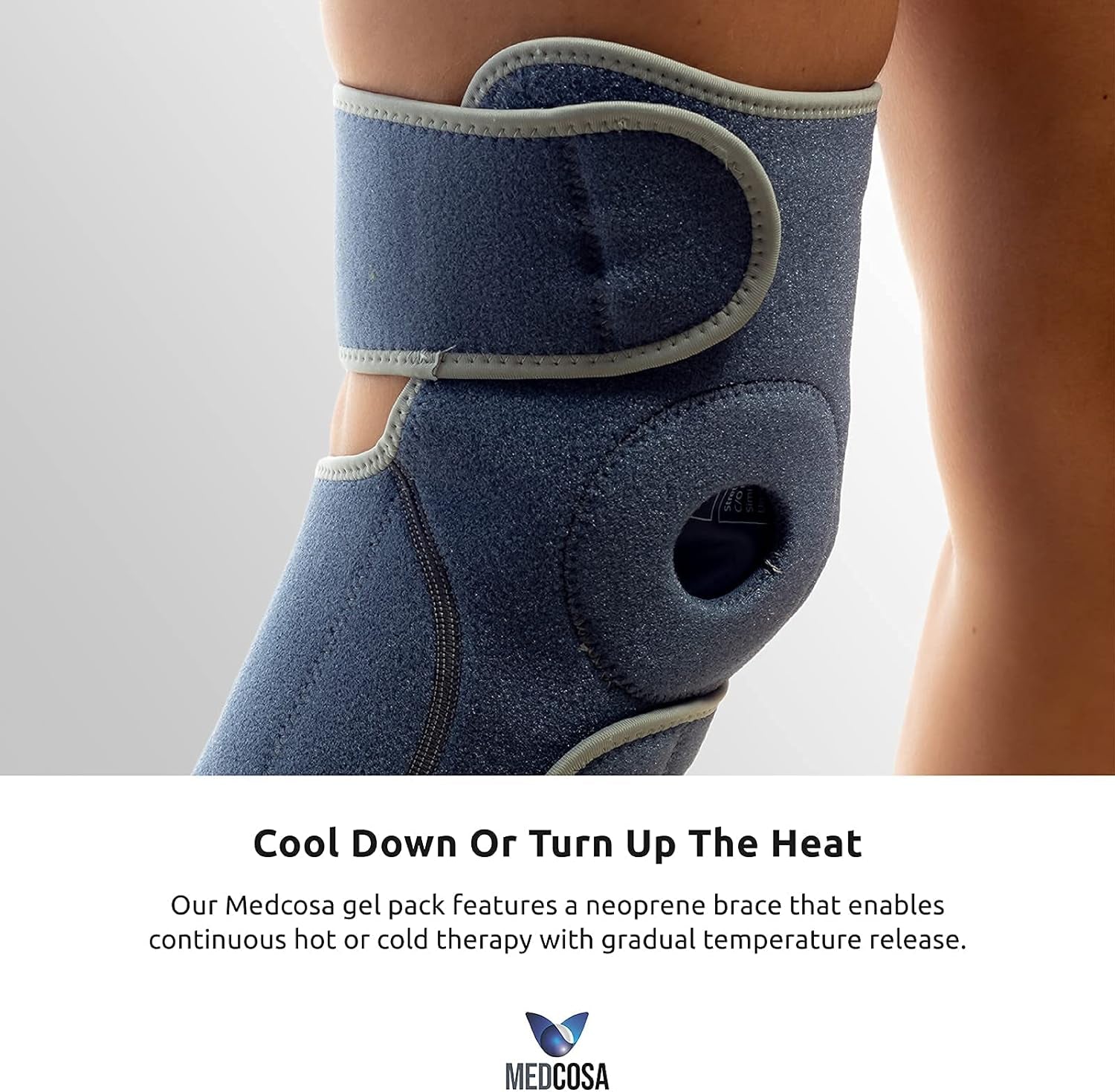, Impacco Gel Freddo E Caldo per Ginocchio | Compressa Riscaldante per Ginocchio | Termoterapia E Crioterapia Articolazione Del Ginocchio | Impacco Dolori Articolari