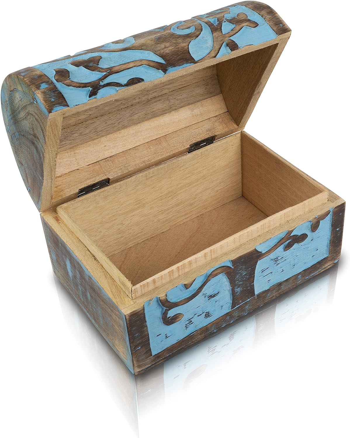 Compleanno Fatto a Mano Decorativo Portagioie in Legno Con Albero Della Vita Intagliato Gioielli Organizer Scatola Dei Ricordi Scrigni Del Tesoro Porta Orologi Scatola Di Serratura Scatola 22 X 15 Cm