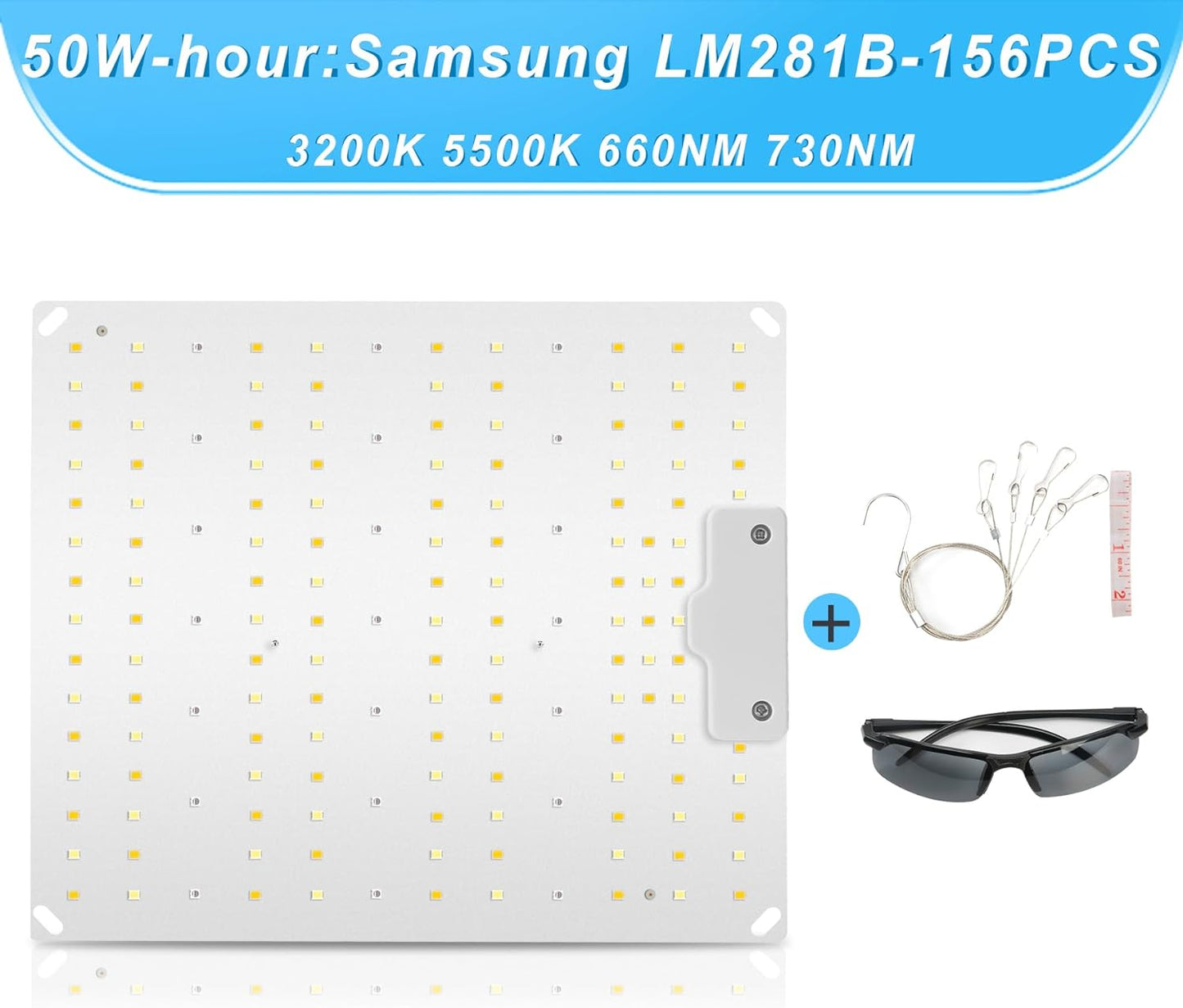 2023 Lampada per Piante, 500W LED Lampada per Piante Con IR, Lampade per Coltivazione Indoor Spettro Completo LED Coltiva Luce Piante Indoor Verdure E Fiori (3000K 5000K 660Nm 730Nm)