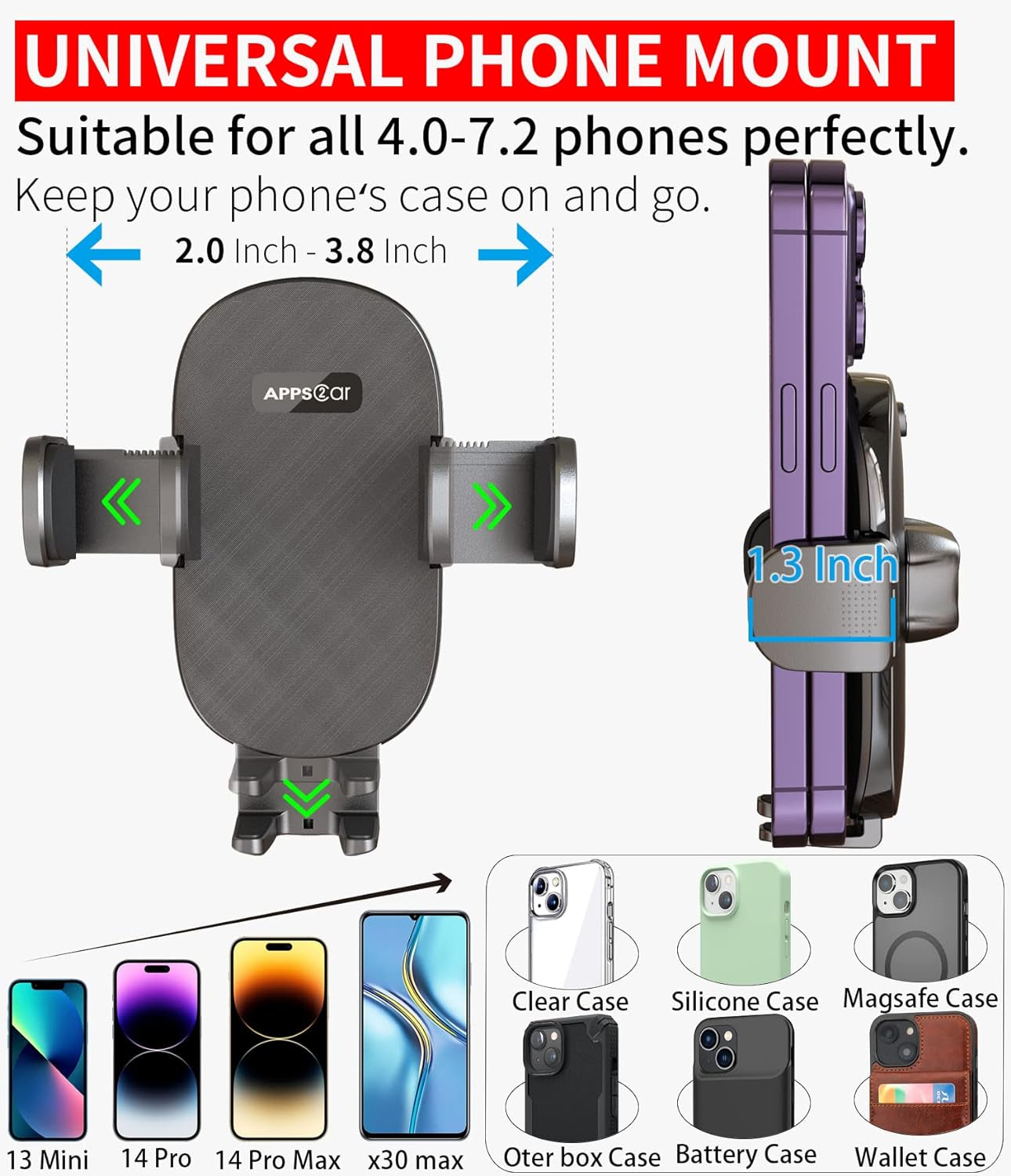 Supporto Auto Portabicchieri, Flessibile Porta Cellulare Da Auto, Supporto Portabicchieri per Auto, Mercedes Cup Phone Holder per Iphone 12 11 Pro Max XR X 8 Samsung Galaxy S20 S10 S9