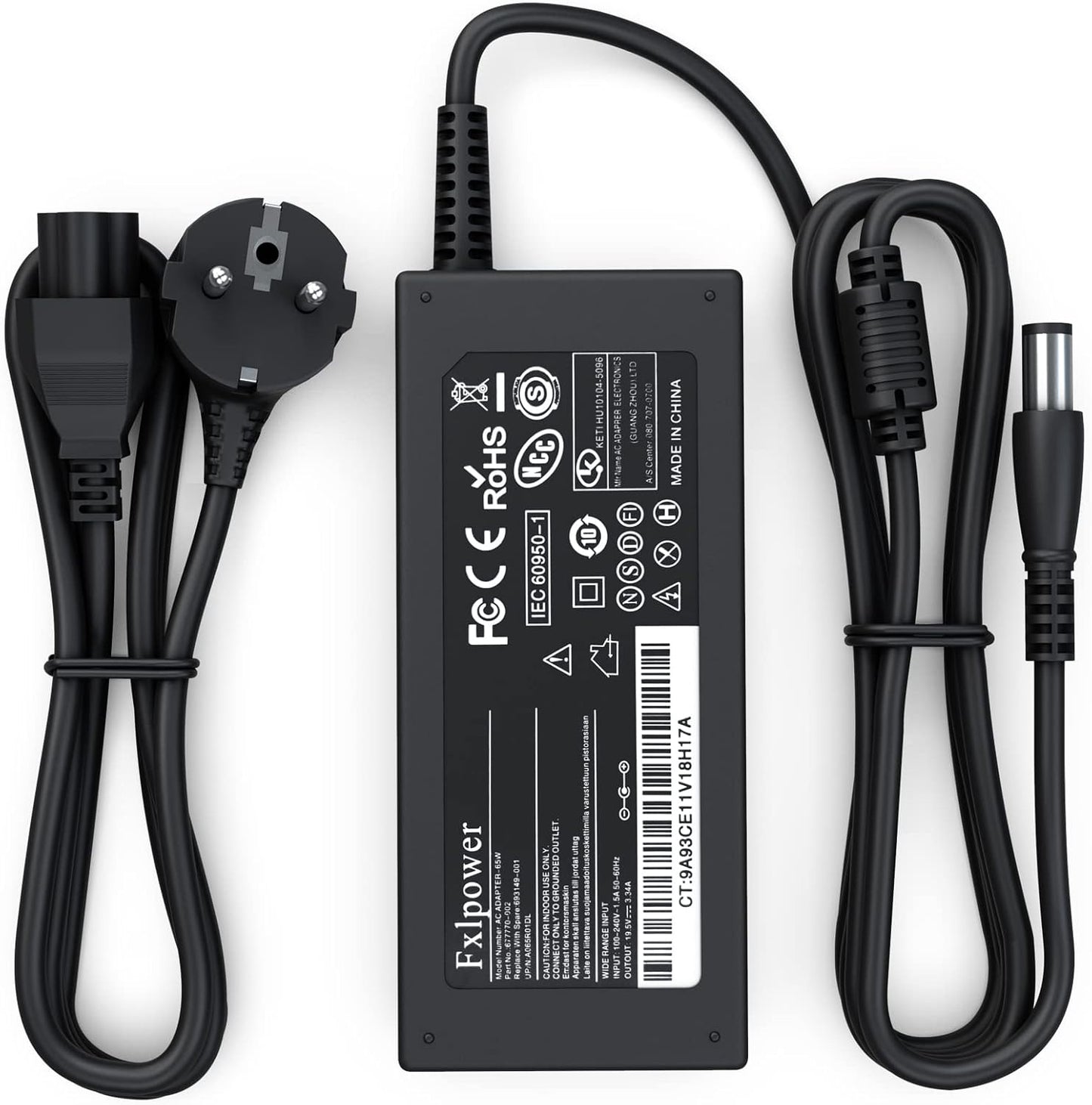 Alimentatore 65W per Dell Latitude E5440 E7270 E6430S E5430 E6530 E7470 E7240 E7270 E5420 E6320 D620 E6410 E6420 E6510 19,5V 3,34A Caricatore Adattatore per Dell -7,4 * 5,0 Mm