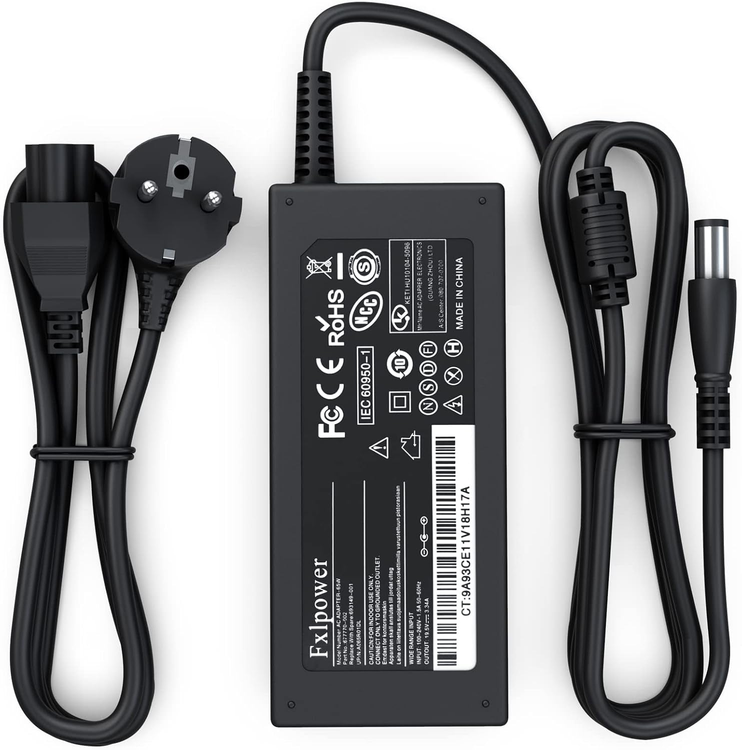 Alimentatore 65W per Dell Latitude E5440 E7270 E6430S E5430 E6530 E7470 E7240 E7270 E5420 E6320 D620 E6410 E6420 E6510 19,5V 3,34A Caricatore Adattatore per Dell -7,4 * 5,0 Mm