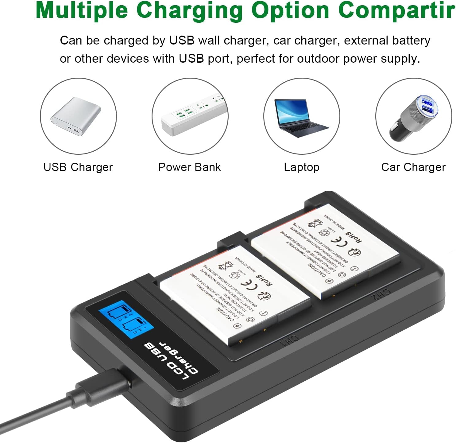 Batteria Agli Ioni Di Litio NP-BG1 Da 3.7V 1200Mah E Caricatore USB LCD per Sony Cyber-Shot DSC-W120 W150 W220 DSC-H3 H7 DSC-H9 DSC-H10 DSC-H20 DSC-H50 DSC-H55 DSC-H70 DSC-HX5V