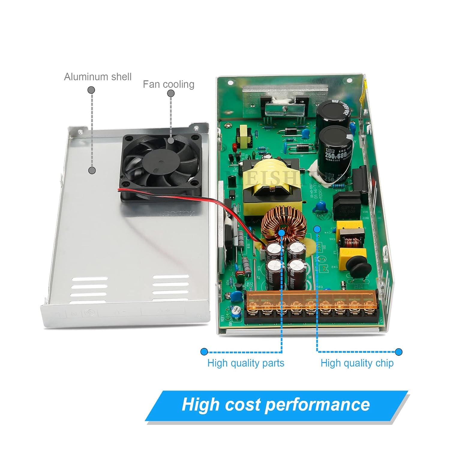 36V 16.7A 600W LED La Guida IL Passaggio Di Potere IL Trasformatore L'Industria Elettrica CCTV Monitor Fonte Di Energia Una Pressione Costante 110/220VAC-DC36V Switching Power Supply 600 Watts