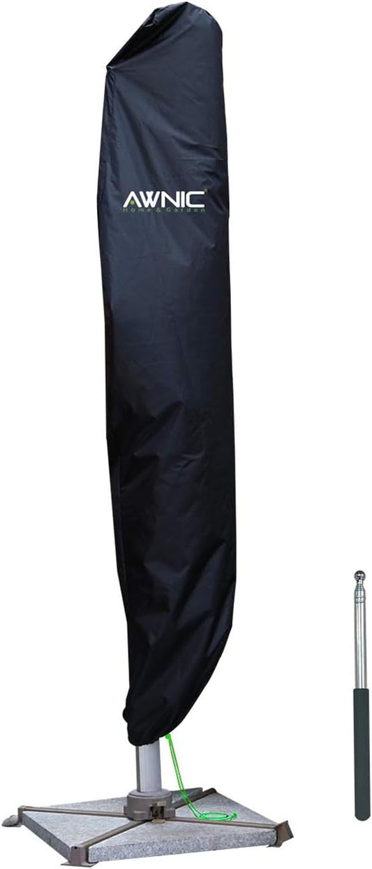 Copri Ombrellone Da Giardino Impermeabile, Resistente Ai Raggi UV E Agli Strappi Telo Ombrellone 3X4M Resistente Allo Strappo 420D Poliestere Copertura Ombrellone Da Giardino 265Cmx40/50Cm