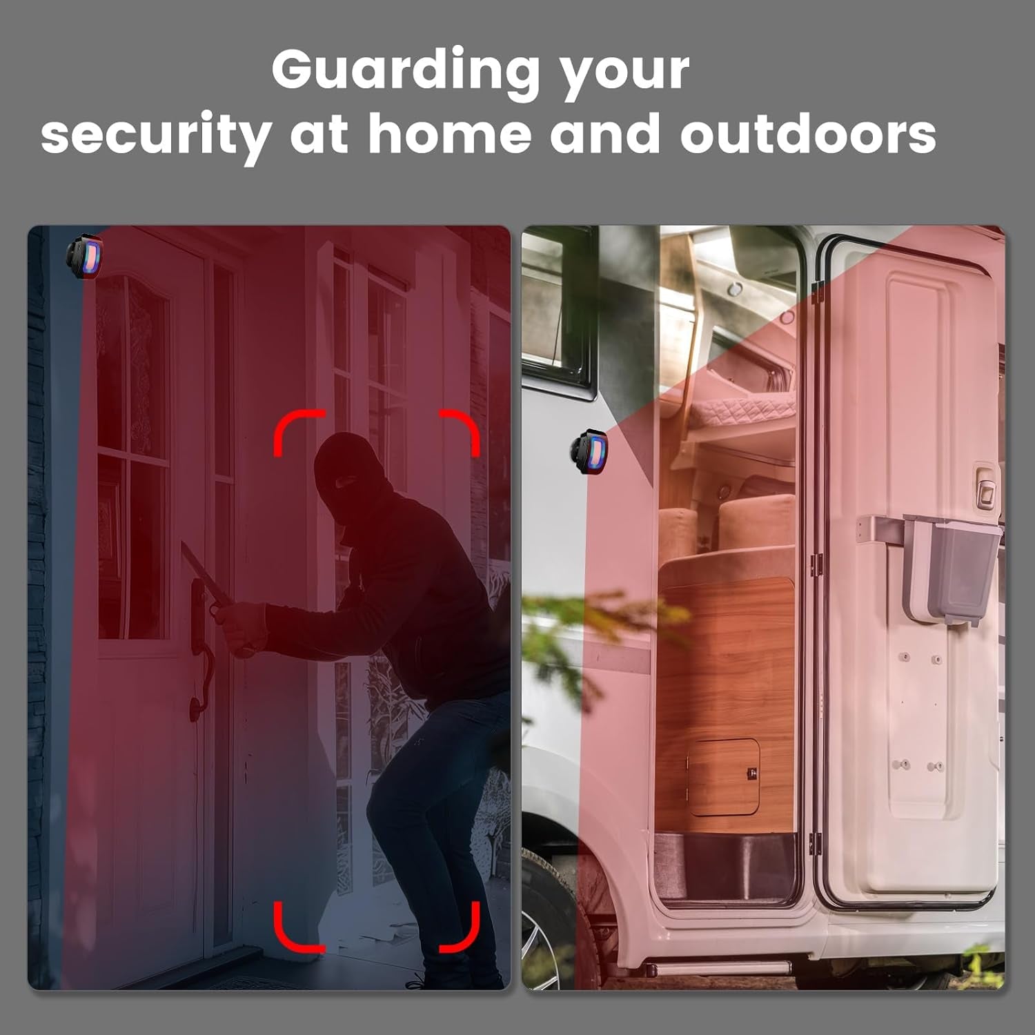 PIR Rilevatore Di Movimento Allarme Sistema Di Sicurezza Domestica Wireless 110 Db Antifurto Sensore Di Movimento a Infrarossi per Interni Portata 150 M Campanello Wireless per Casa, Garage, Negozio