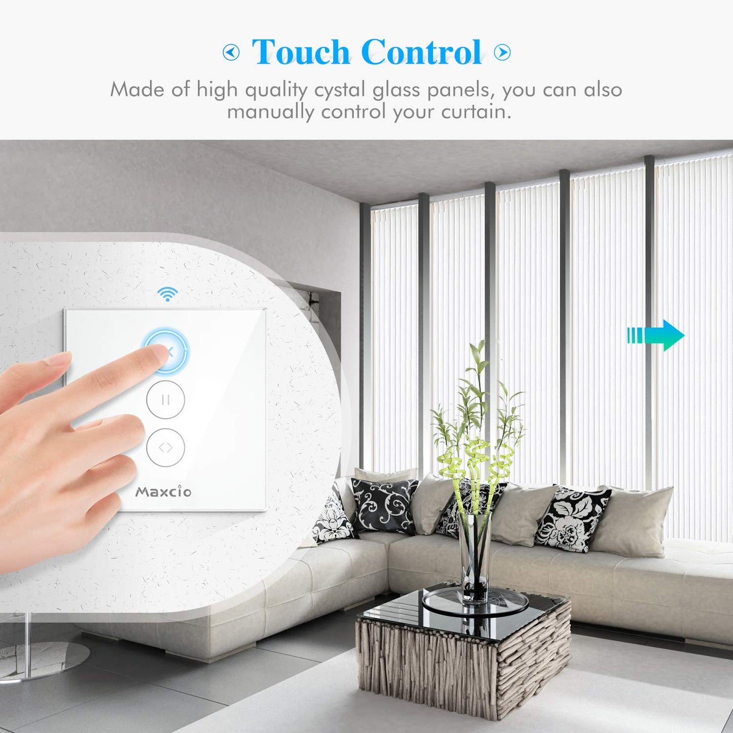Interruttore Wifi per Tapparelle,  Smart Switch per Motori per Tapparelle, Compatibile Con Alexa E Google Home per Controllo Vocale, APP Controllo,Family Share,Timer(2 Packs)
