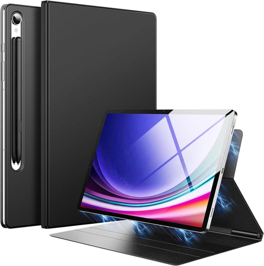 Custodia Magnetica Compatibile Con Galaxy Tab S9 2023 SM-X710/SM-X716B/SM-X718U, Cover per Galaxy Tab S9 11 Inch, Sottile E Leggero Supporto Con Slot Incorporato per S Pen, Nero