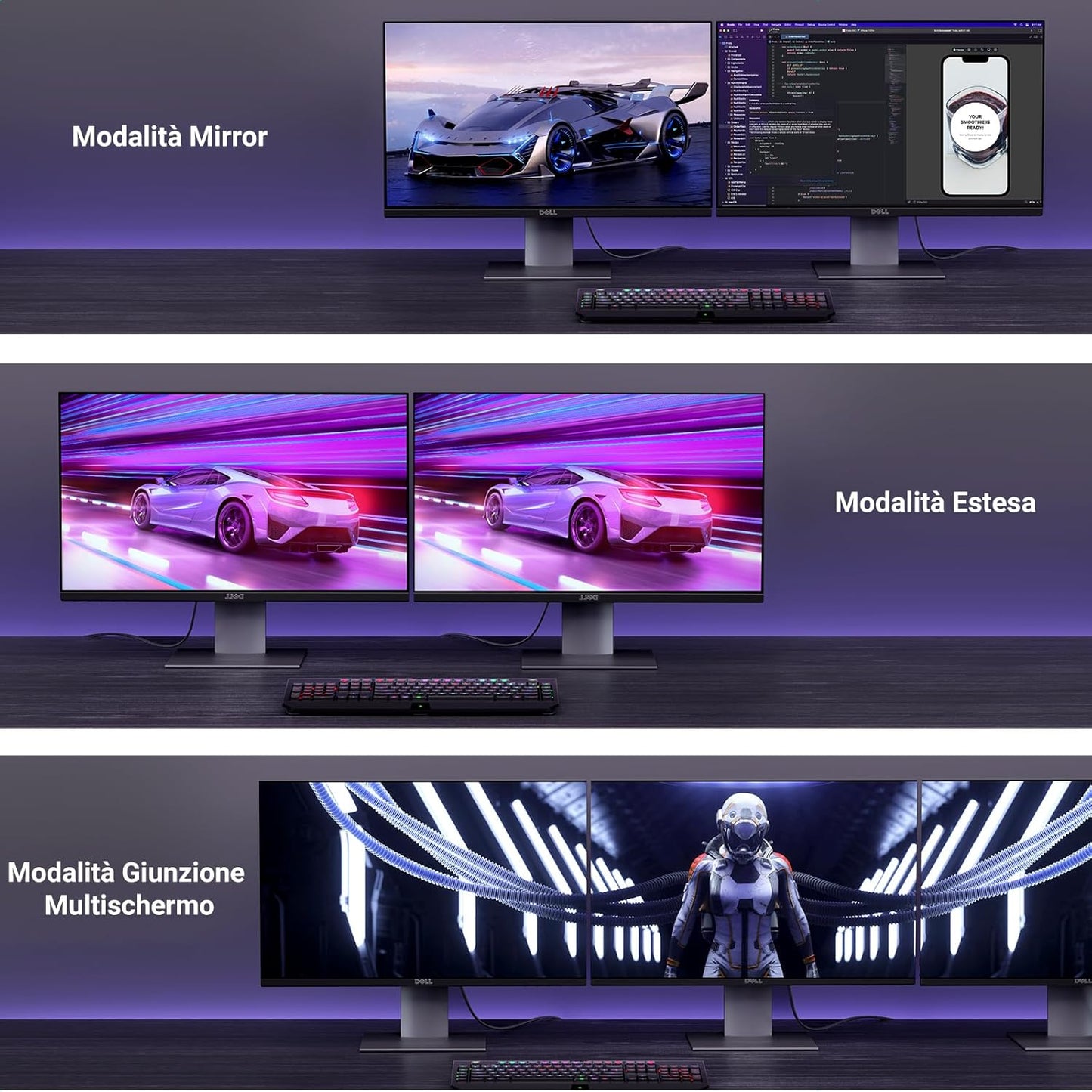 Cavo Displayport 2.1 Cavo DP 2.0 DP a DP Supporta 16K@30Hz 8K@60Hz 4K@240Hz 80Gbps HDR HDCP Compatibile Con Display Da Gioco, 3M