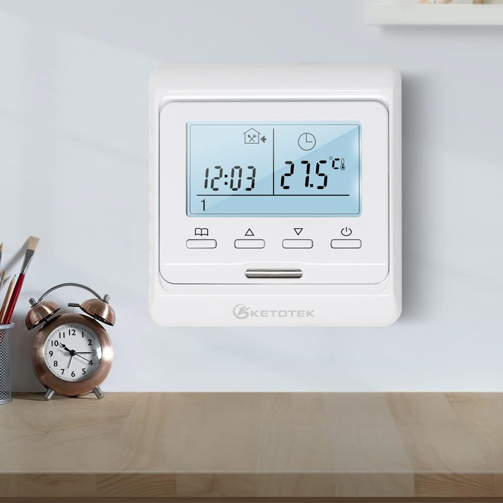 Termostato Programmabile Digitale Con Sonda LCD 220V 16A Termostato Ambiente Da Parete Riscaldamento a Pavimento Elettrico Manuale Regolatore Di Temperatura