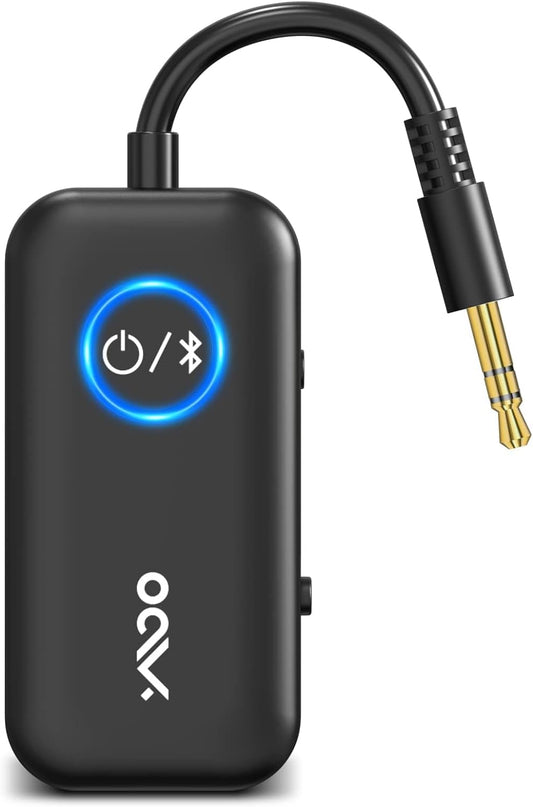 Adattatore Bluetooth 5.3 Con 3.5Mm AUX Jack & Type-C, Aptx-Ll Dual Pairing 2-In-1 Trasmettitore Ricevitore Bluetooth per Cuffie/Smartphone/Aereo/Tv/Pc/Bluetooth Apparecchio Acustico/Altoparlante
