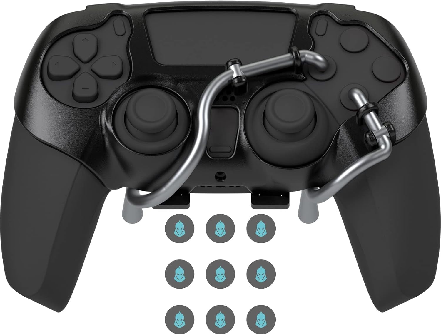 Leverback V2 PS5 Paddles, Adattatore Espansione Tasti per Controller PS5 | Vestibilità Con Tappo per Joystick (Nero)