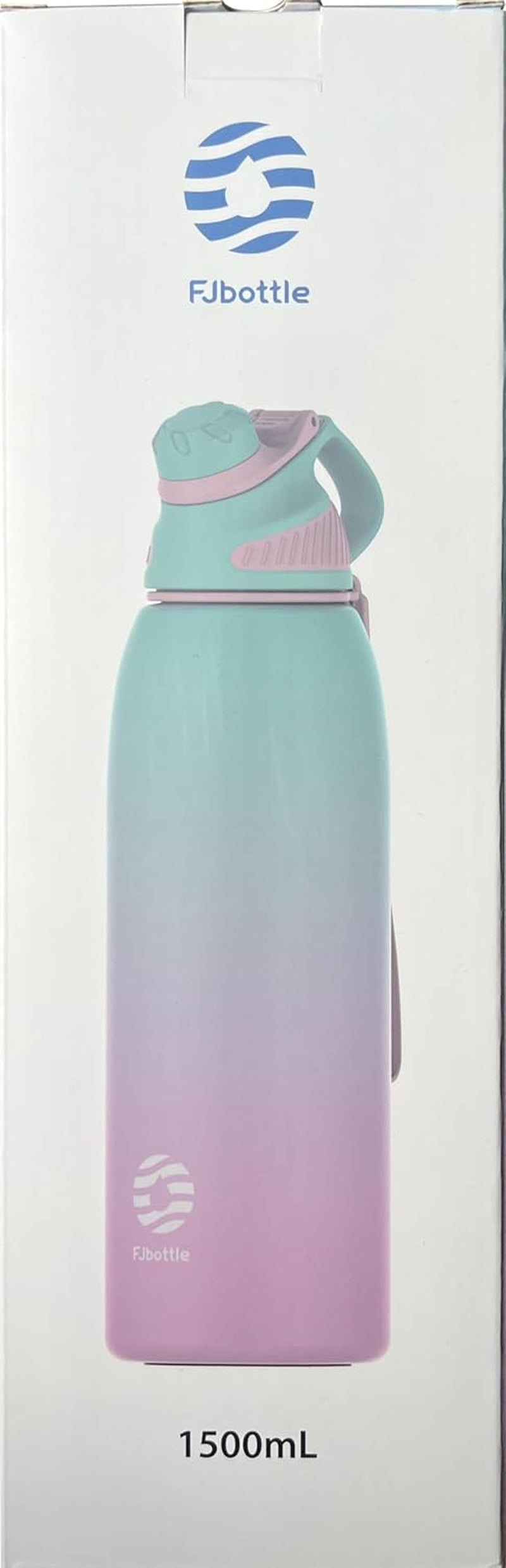Borraccia Termica Con Tappo Magnetico 1500ML, Bottiglia Termica per Bambini - Senza Bpa/Senza Perdite Borracce Acciaio Inox per Scuola, Sport, Palestra, Ciclismo