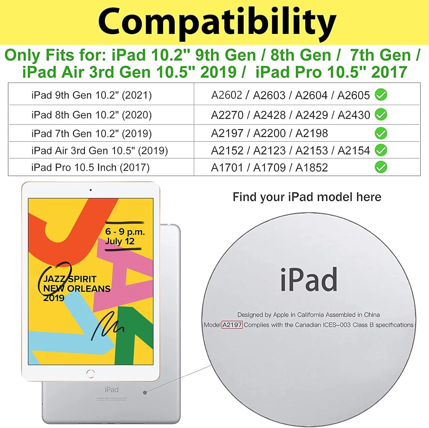 Custodia Bambini per Ipad 9 2021/Pad 8 2020/Pad 7 2019/Ipad 10.2/Ipad Pro 10.5 2017/ Ipad Air 3 2019, Rigida Custodia Antiurto per Bambini Con Kickstand,Leggera Protettiva Custodia -Blu