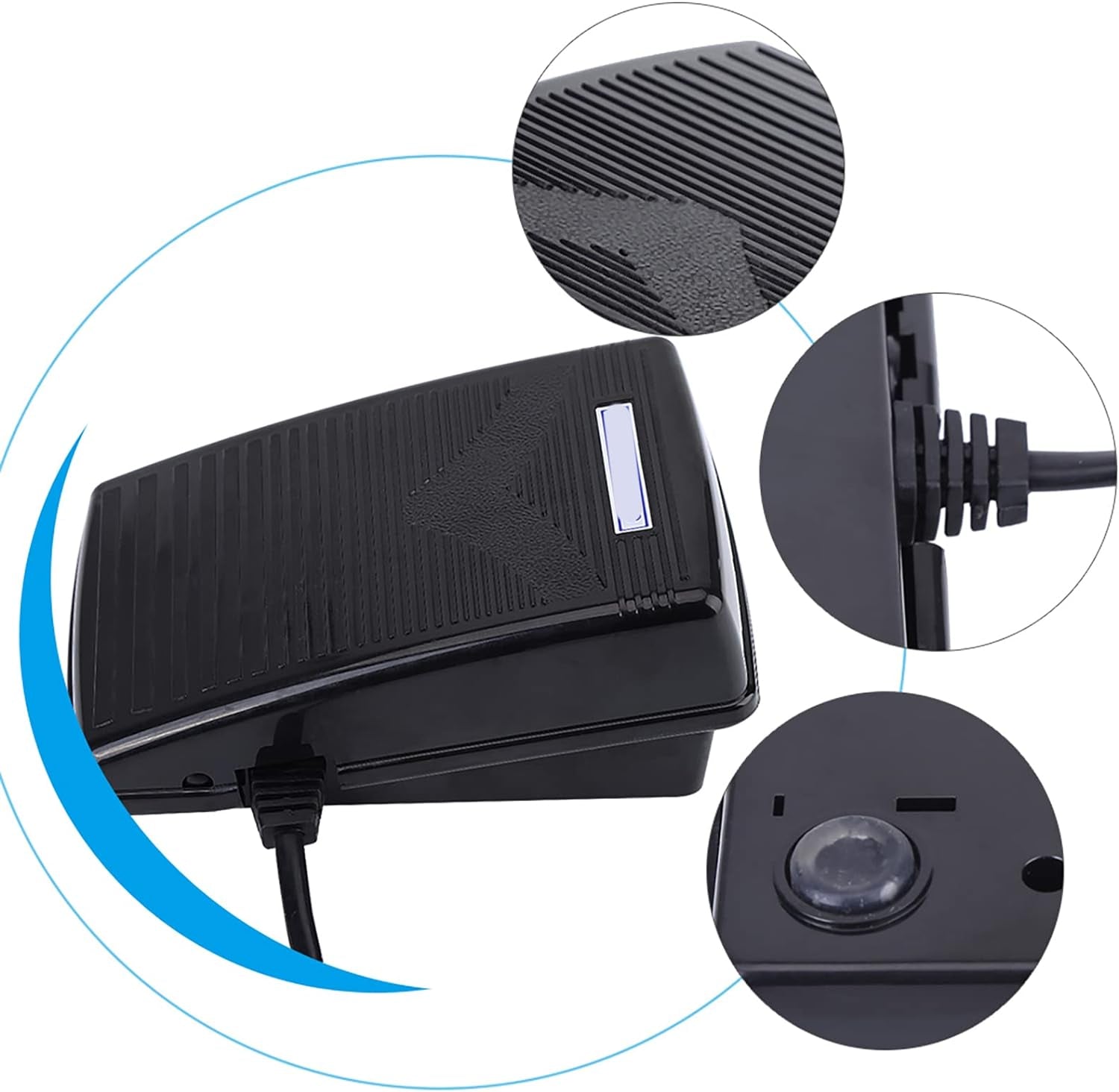 Cavo Di Comando a Pedale Elettronico Con Pedale Di Controllo a Pedale 220V Con Cavo Di Alimentazione per Macchina Da Cucire Singer 974 (Spina Europea) (EU Plug 200-240V)