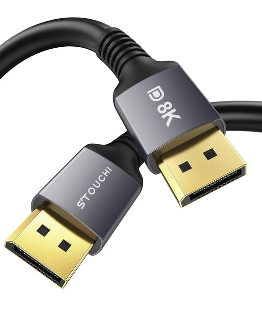 Cavo Displayport 1.4 7M 【Certificato VESA CL3 per Montaggio a Parete】 Cavo DP1.4 8K@60Hz HBR3 4K@60Hz/144Hz/120Hz 5K@60Hz 2K@165Hz/240Hz Supporta Freesync G-Sync HDR10 Display Port