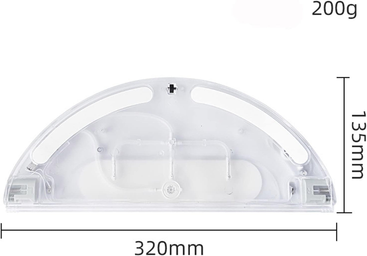 Kit Di Ricambio per Serbatoio D'Acqua Compatibile Con Dreame D9/L10 Pro Robot Aspirapolvere Accessori (Bianco Trasparente)