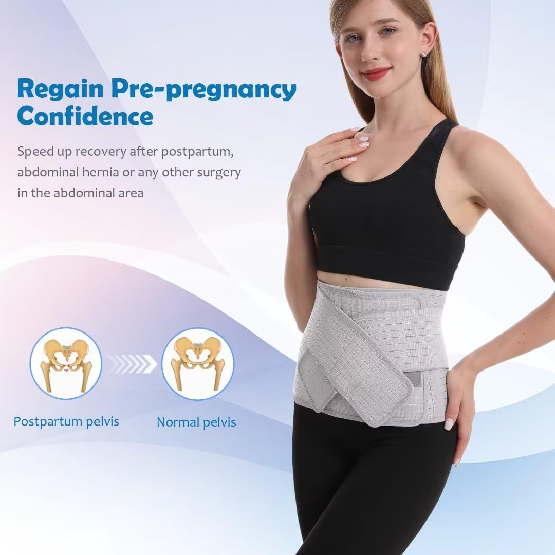 Cintura Postpartum Da Donna, Addominale Legante Post Chirurgia Belly Wrap, Sezione C Recupero Must Haves, Cintura per Cura Postnatale, Vita/Bacino Cintura per Mal Di Schiena Relief
