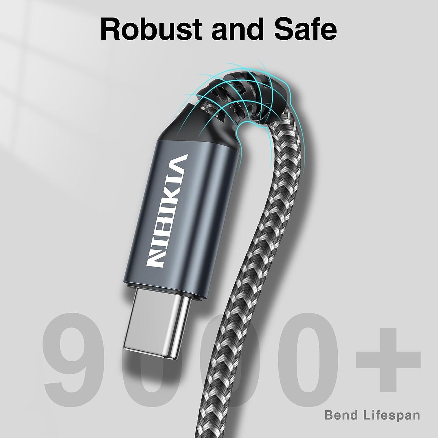 Cavo USB C, Cavo USB Type-C [3Pezzi/ 0.5M+1M+2M] Caricabatterie Cavetto Ricarica Rapida Filo Caricatore Carica per Samsung S23 S22 S20 S10 S8, A20E A33 A52 A53 A54