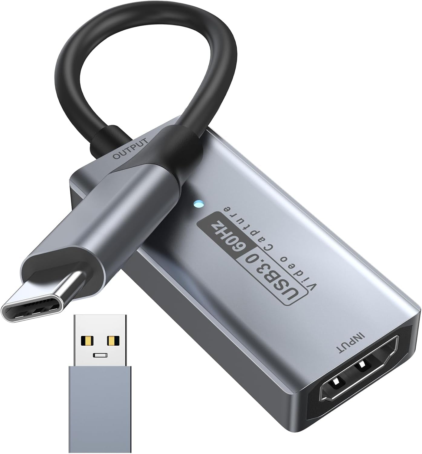 Scheda Acquisizione Video , Scheda Di Acquisizione Da 4K HDMI a USB C 3.0, 1080P HD 60Fps Grabber Audio Video in Diretta E Registrazione per Giochi, Streaming, Insegnamento, Videoconferenza