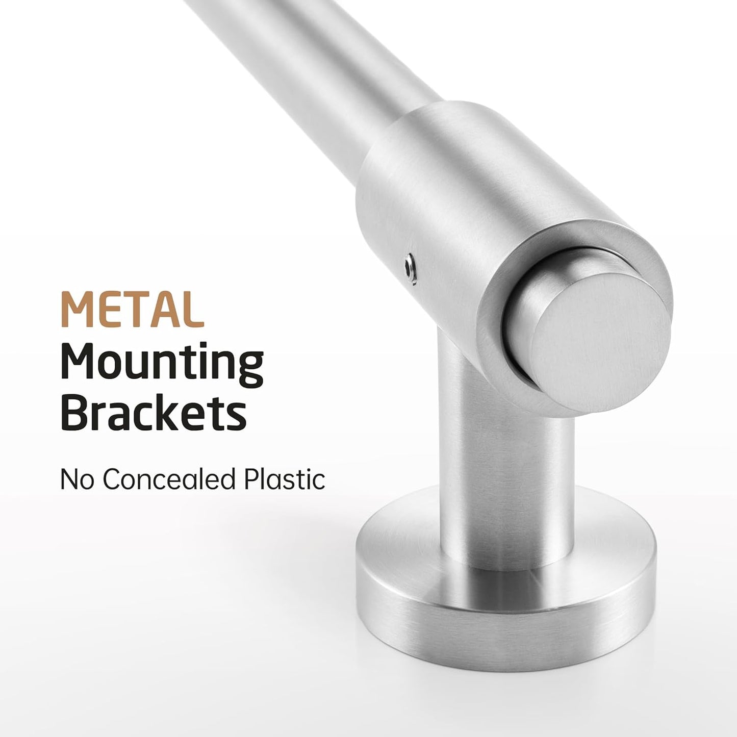 Saliscendi Doccia Acciaio Inox SUS304 100CM, Asta Doccia Saliscendi Asta Doccia Con Supporto Soffione Regolabile, Spazzolato, F209S100-BS