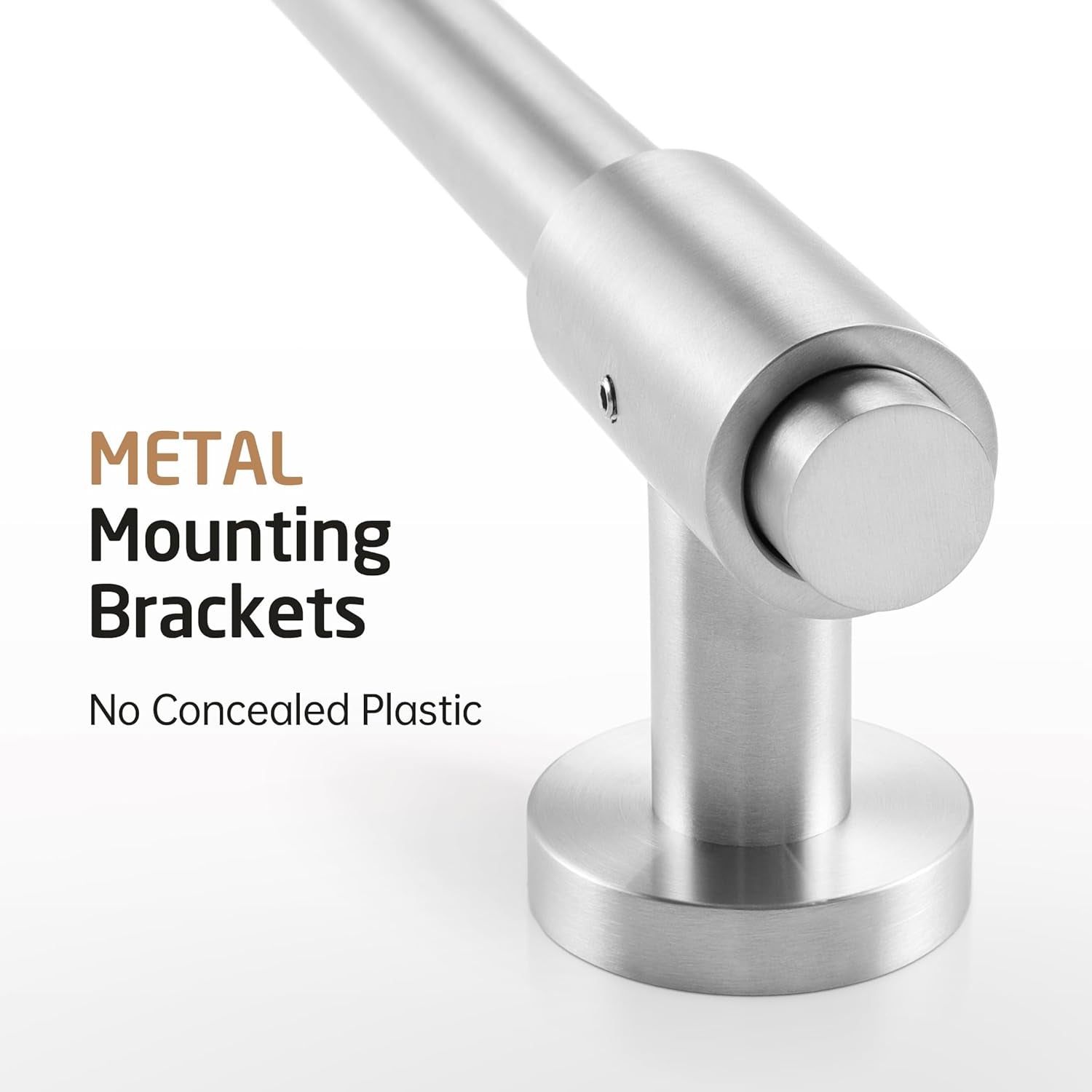 Saliscendi Doccia Acciaio Inox SUS304 100CM, Asta Doccia Saliscendi Asta Doccia Con Supporto Soffione Regolabile, Spazzolato, F209S100-BS