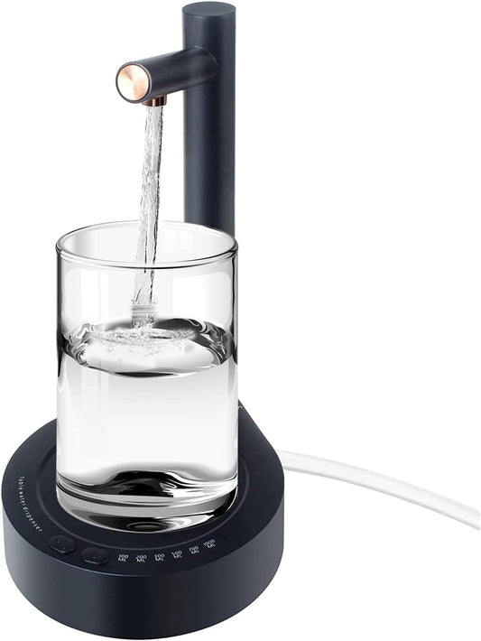 Erogatore Elettrico Da Tavolo Di Bottiglie D'Acqua,Pompa per Acqua Potabile Portatile Dell'Erogatore Automatico D'Acqua Usb,Pompa per Bottiglie D'Acqua Da Tavolo (Blu)
