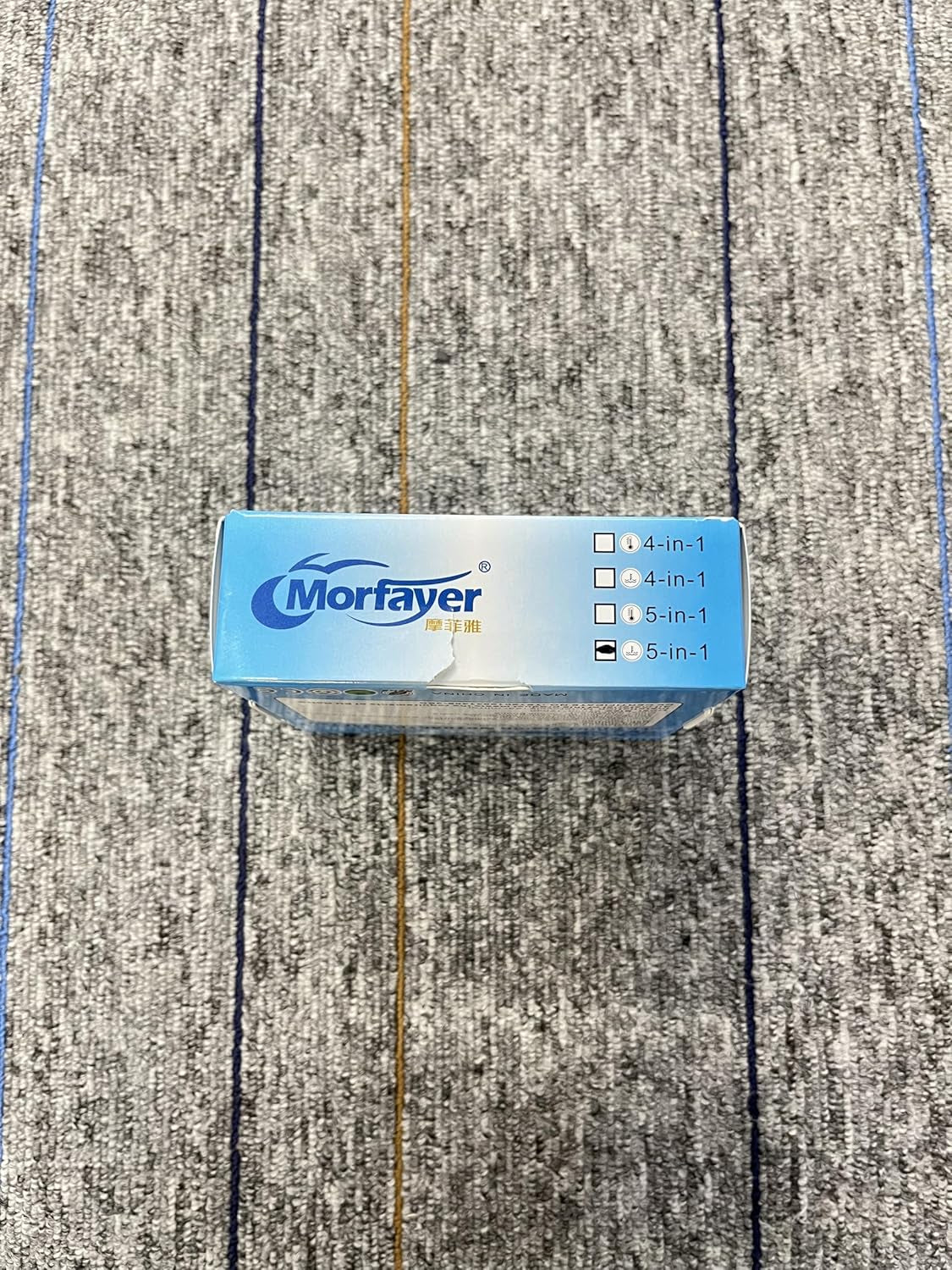 Contatore Moto LED 5 in 1, Termometro Digitale per Moto + Voltmetro ATV + Orologio Elettronico + Cronografo + Caricatore USB, Termometro Acqua Multifunzione Con Sensore per Moto