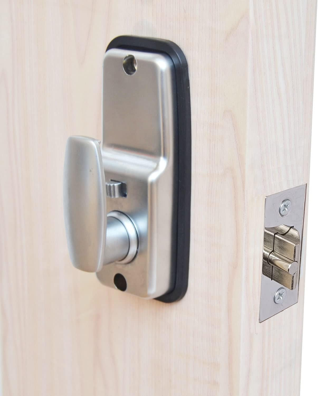 Serratura per Porta Con Codice Digitale, Cromata, Resistente Alle Intemperie, Con Combinazione Di Tasti Codificati, Colore Nero O Argento (Argento)