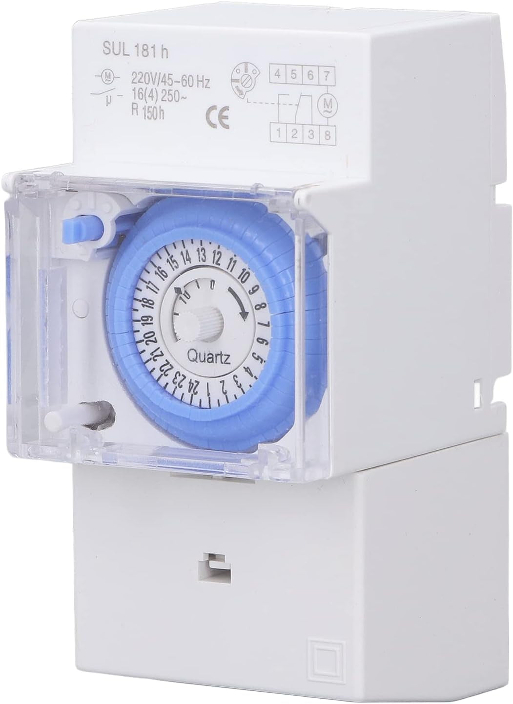 Timer Meccanico Impermeabile Programmabile Interruttore Orario 24 Ore per Esterno, AC230V