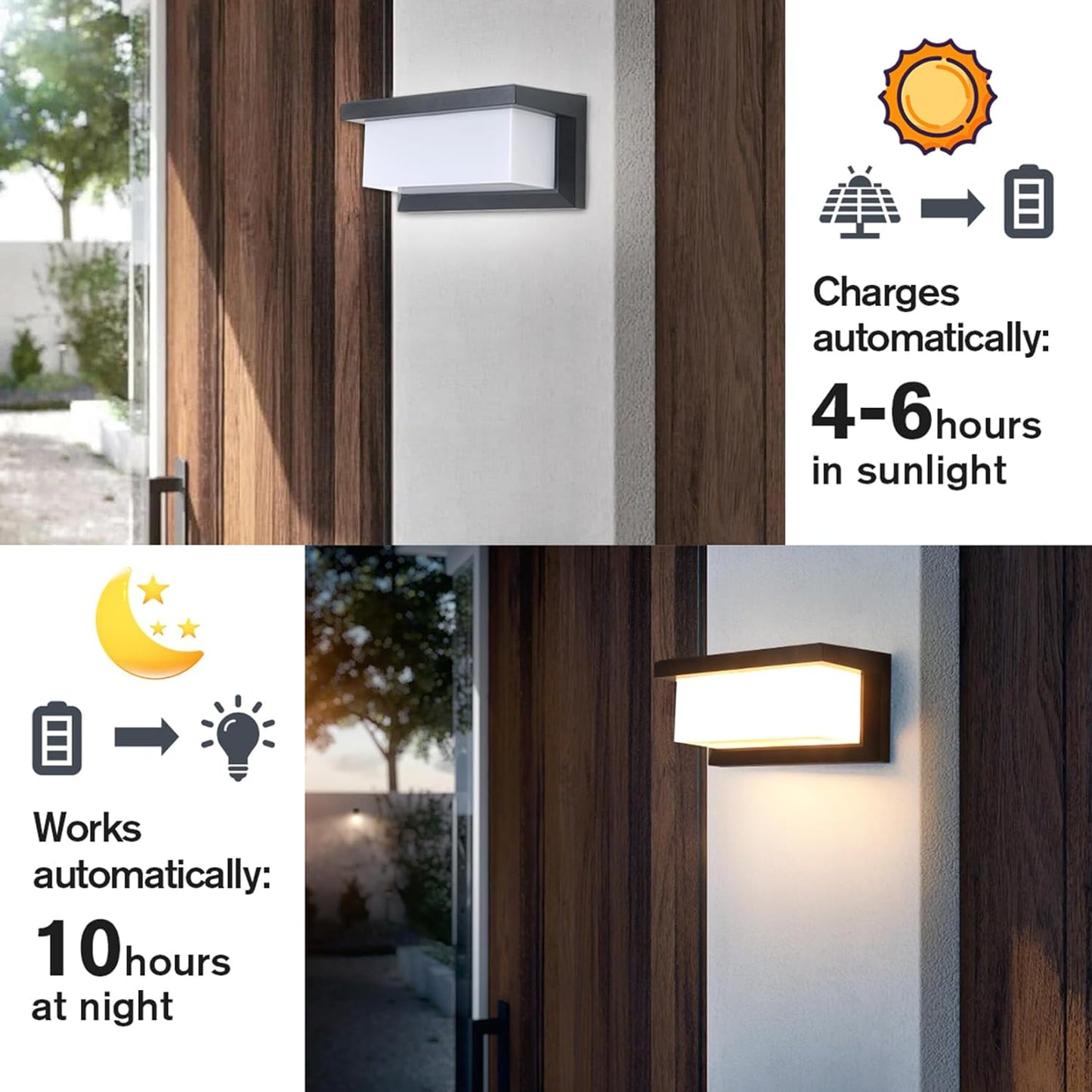 Luce Solare LED Esterno Lampada Solari Luci Esterno Con Sensore Di Movimento Applique IP65 Impermeabile Con Sensore Luce Scura Con Telecomando 3 Modalità Di Illuminazione Luce Regolabile 3 Colori