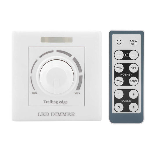 Interruttore Dimmer, Luce LED Luminosità Regolabile Interruttore Parete Con Telecomando IR 200W Interruttore Intelligente Dimmer 220V per Illuminazione Domestica